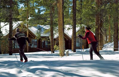
Miles of groomed Nordic tracks keep skiers exploring.
